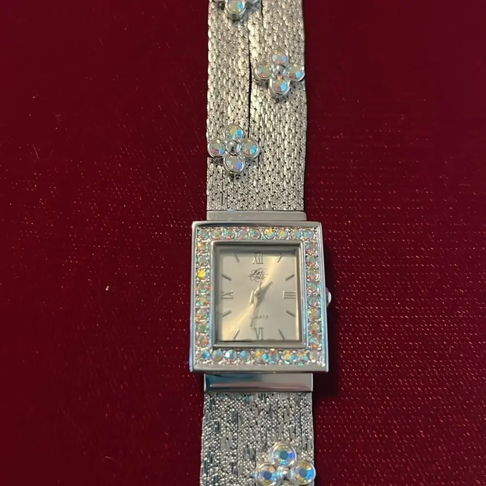Vintage Kirks Folly Quartz Rhinestone Watch